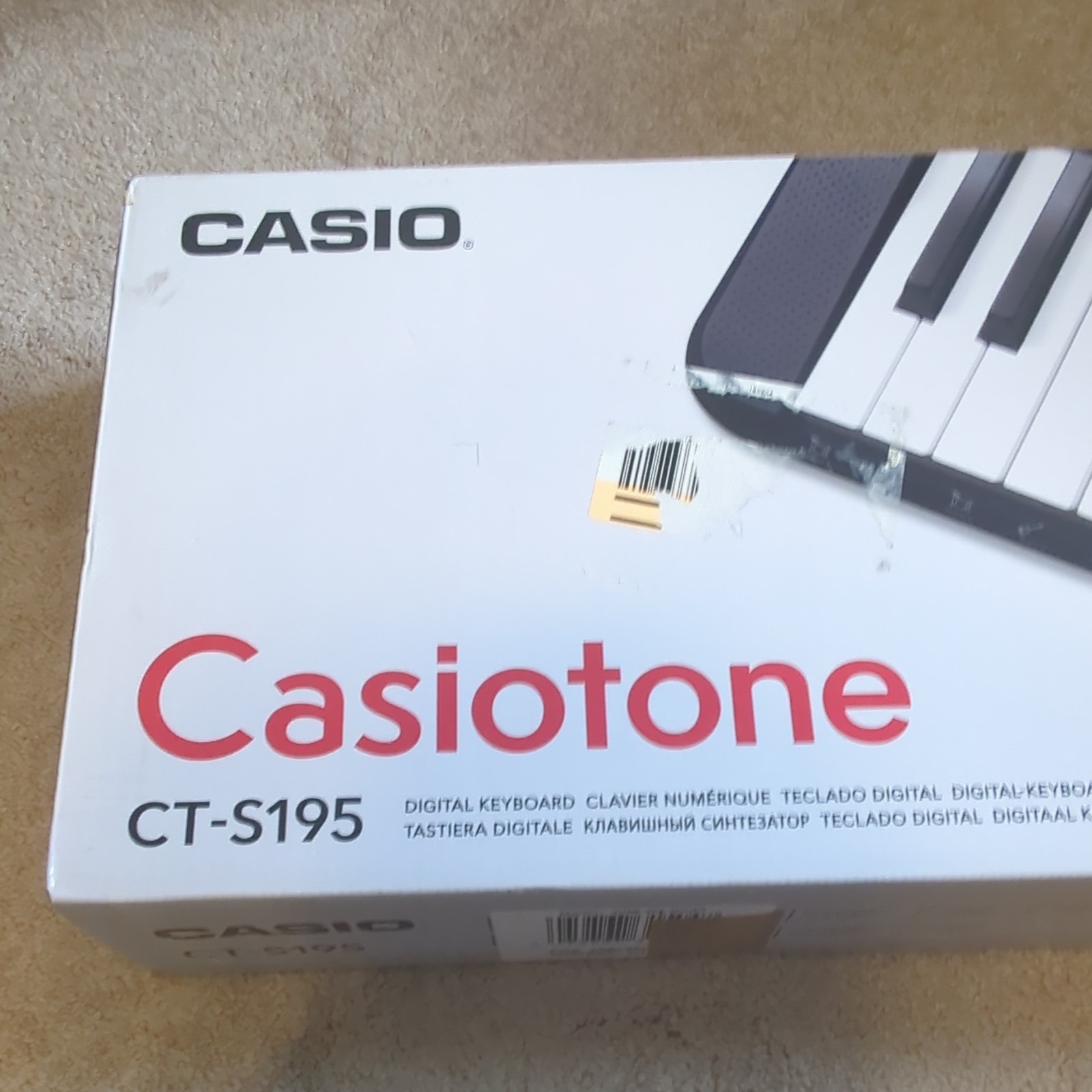 Casio Casiotone CT-S195 61-Key Keyboard Black Unused in Original Box
