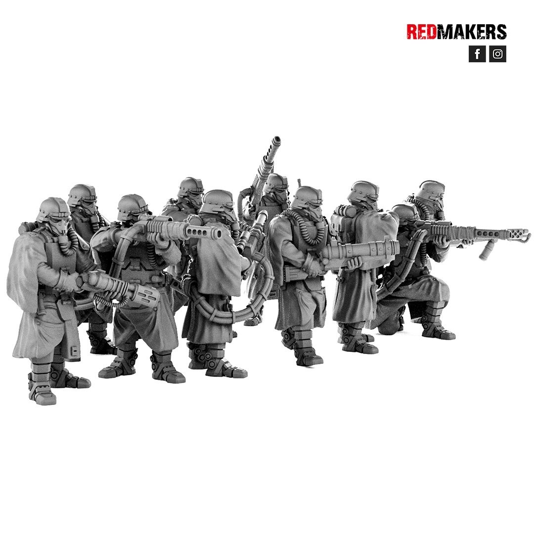 DEATH DIVISION GRENADIERS PLASMA GUN SET (8U)