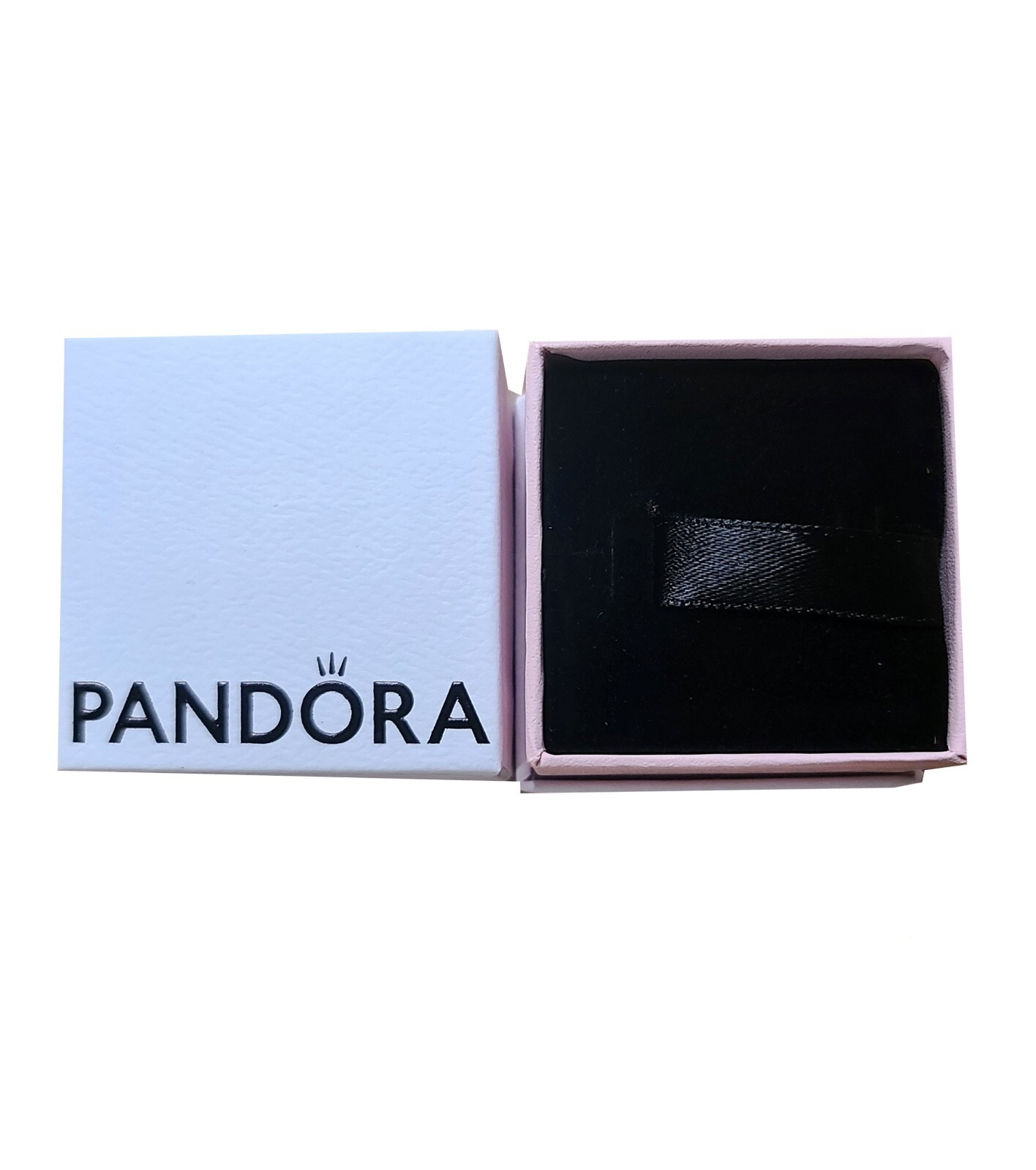 New 100% Authentic PANDORA 925 Sparkle Pave Elevated Black Heart Ring 198421C04