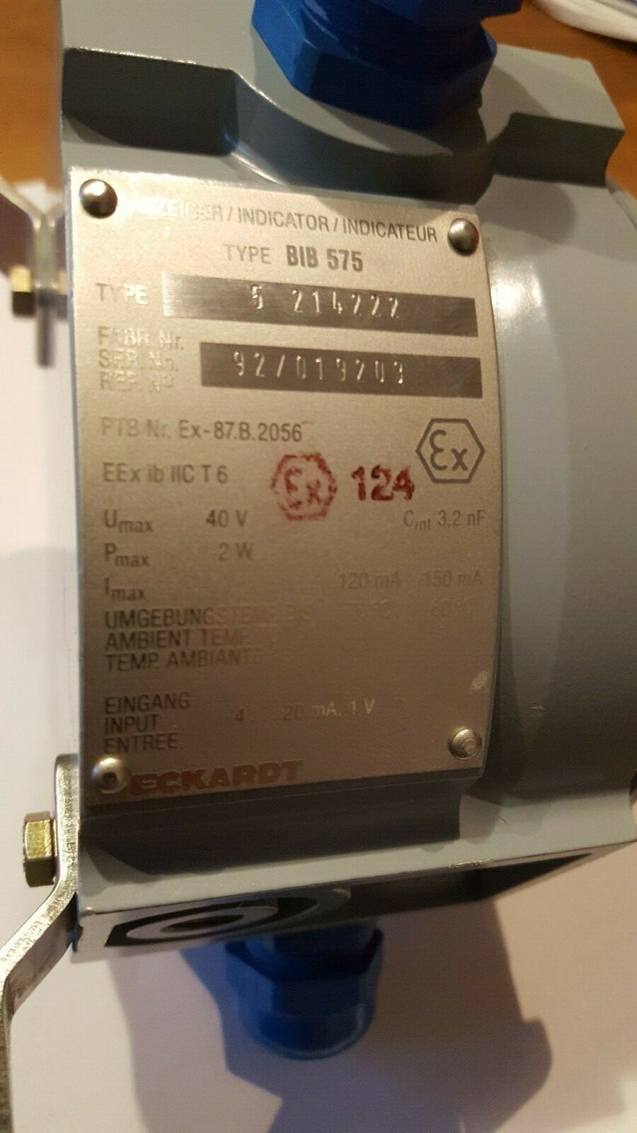 Eckardt BIE 575 (5 214222) Indicator/Indicator Ex