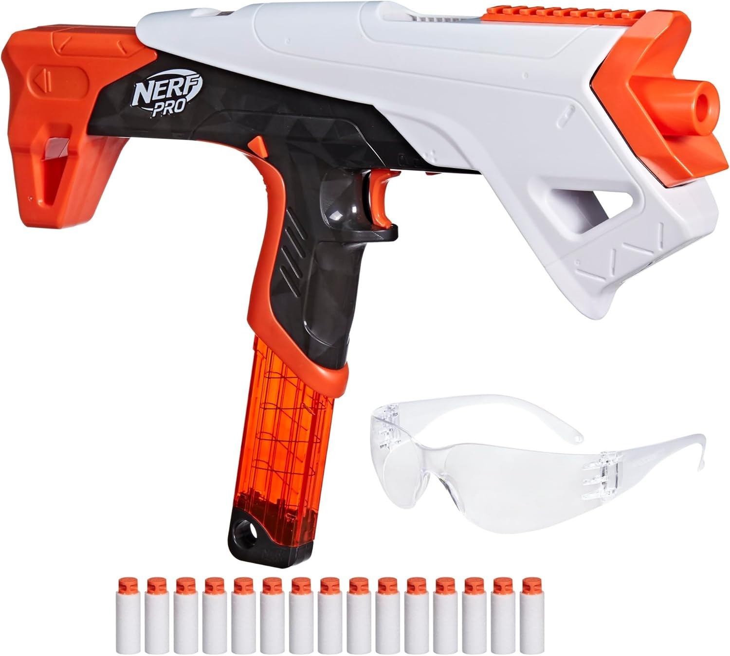 Nerf Pro Torrent Half-Length Dart Blaster Includes 15 Nerf Pro Darts & Magazine