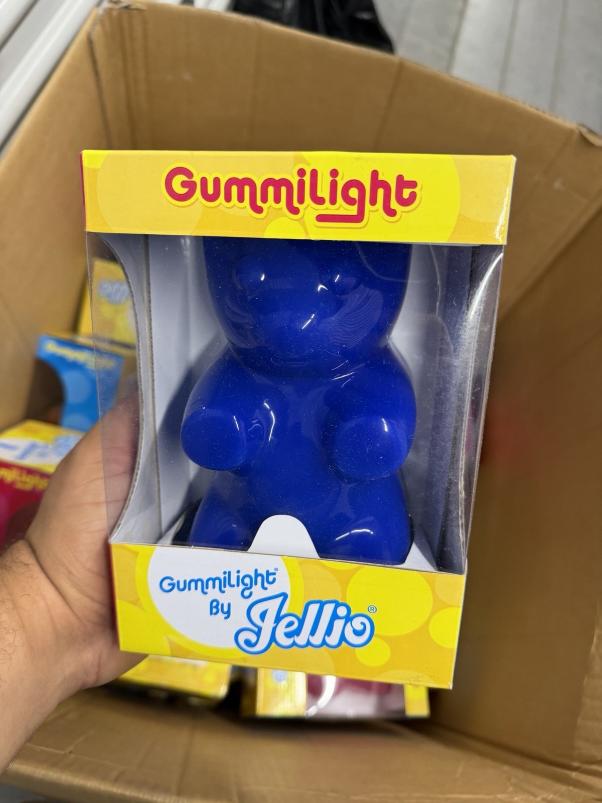 Jellio GummiLight Gummi Bear Night Light, Battery Powered, Kids, Multicolor