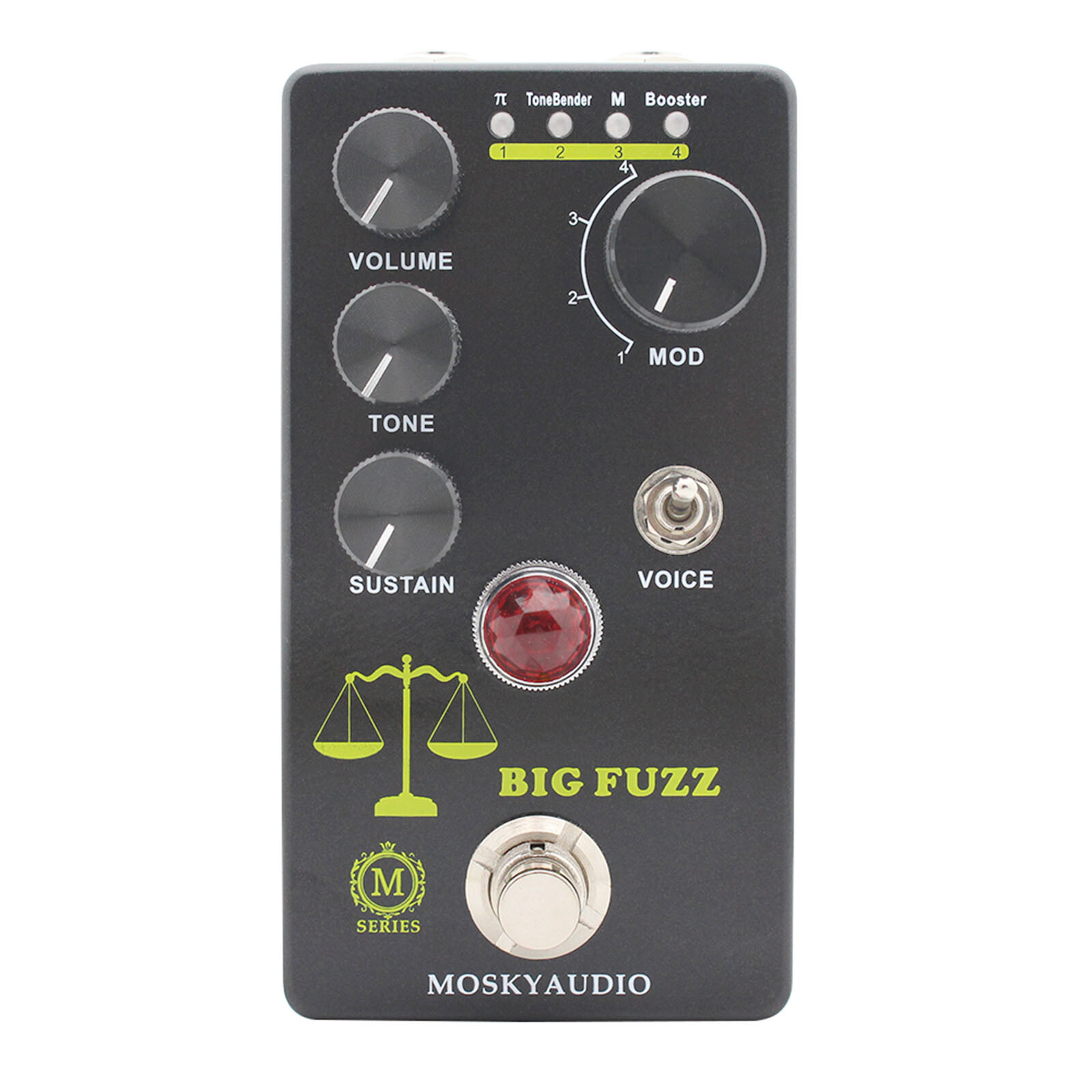 MOSKY BIG FUZZ Guitar Pedal Based on Big Muff Pi Circuit 4 Mode Distortion Fuzz