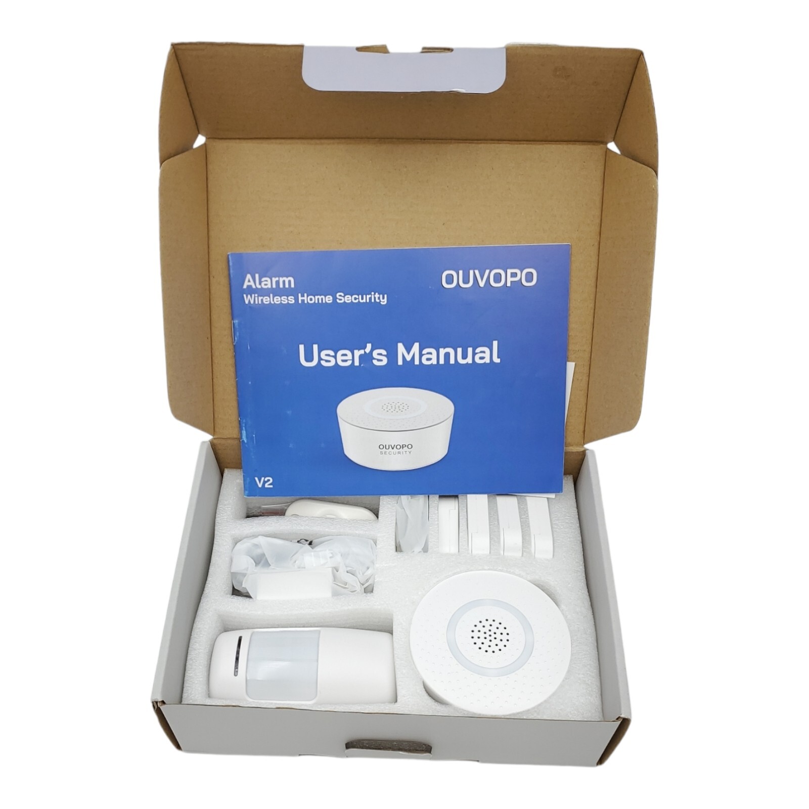 7-Piece Home Alarm Kit - OEM by OUVOPO, Homebase Keypad Sensors - NEW US STOCK