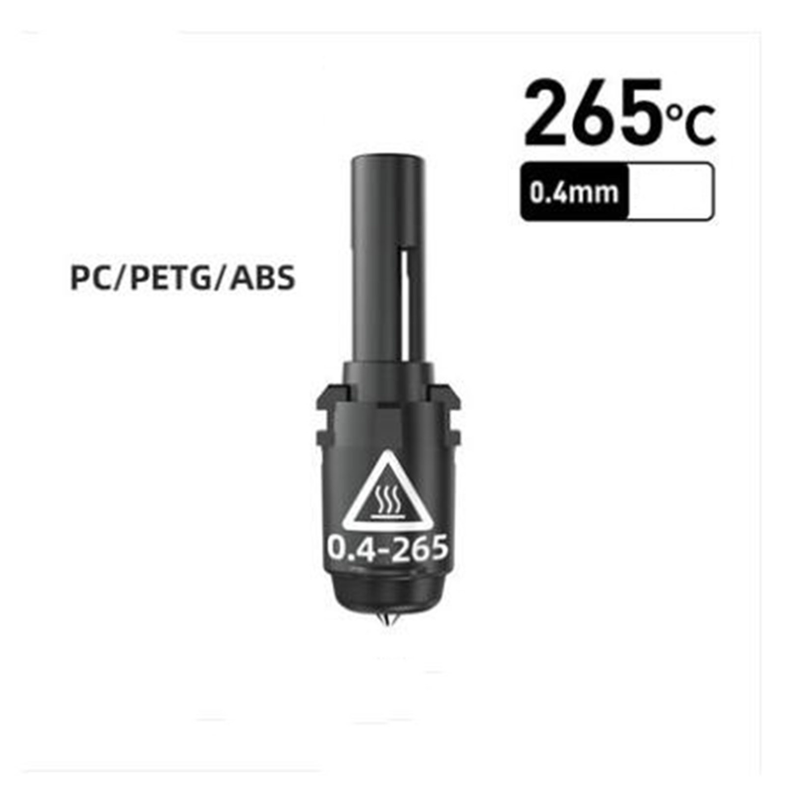 Replacement 3D Printer Nozzle 0.4MM 265℃ for Adventurer 3/4 Printer Nozzle