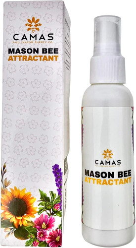 Camas Mason Bee House Attractant, Unique Solitary Pollinator Supplies CLEAR