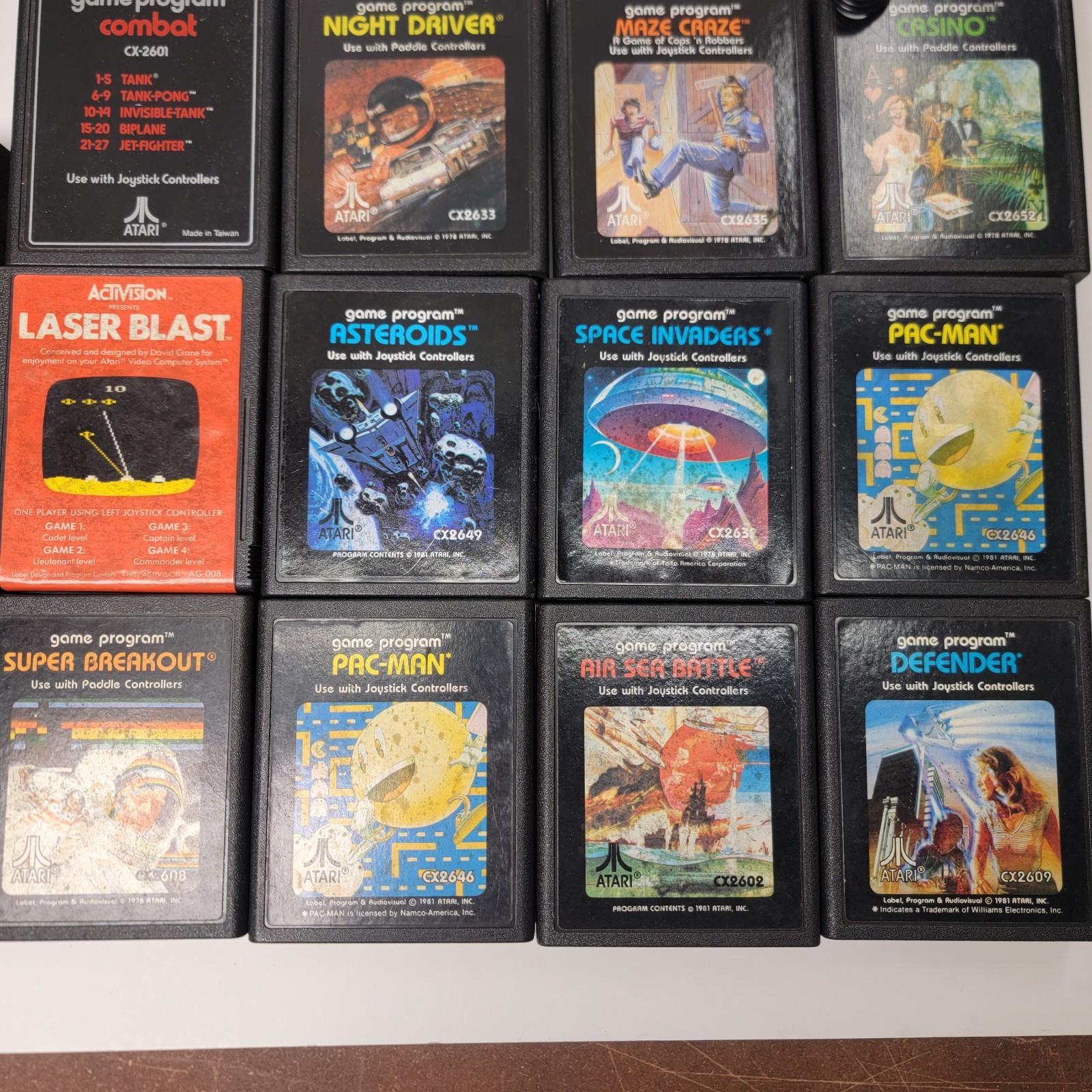 Atari 2600 Console * Controllers * Games ** Large Lot ** Untested