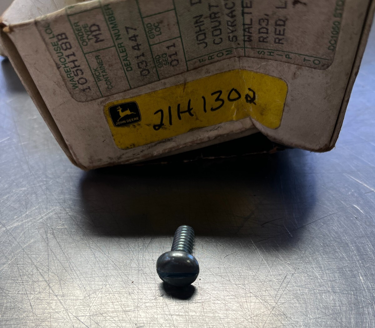 21H1302 Genuine OEM John Deere SCREW
