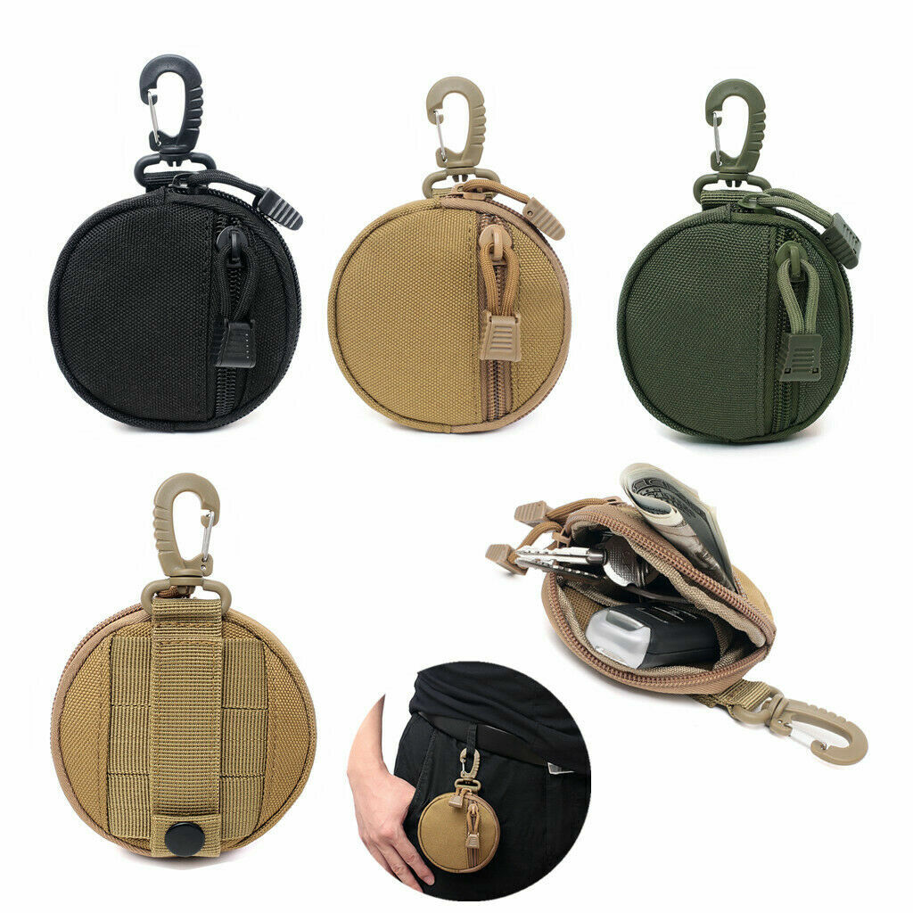 Tactical MOLLE Pouch EDC Gear Bag Small Purse Outdoor Utility Waist Belt Pouches