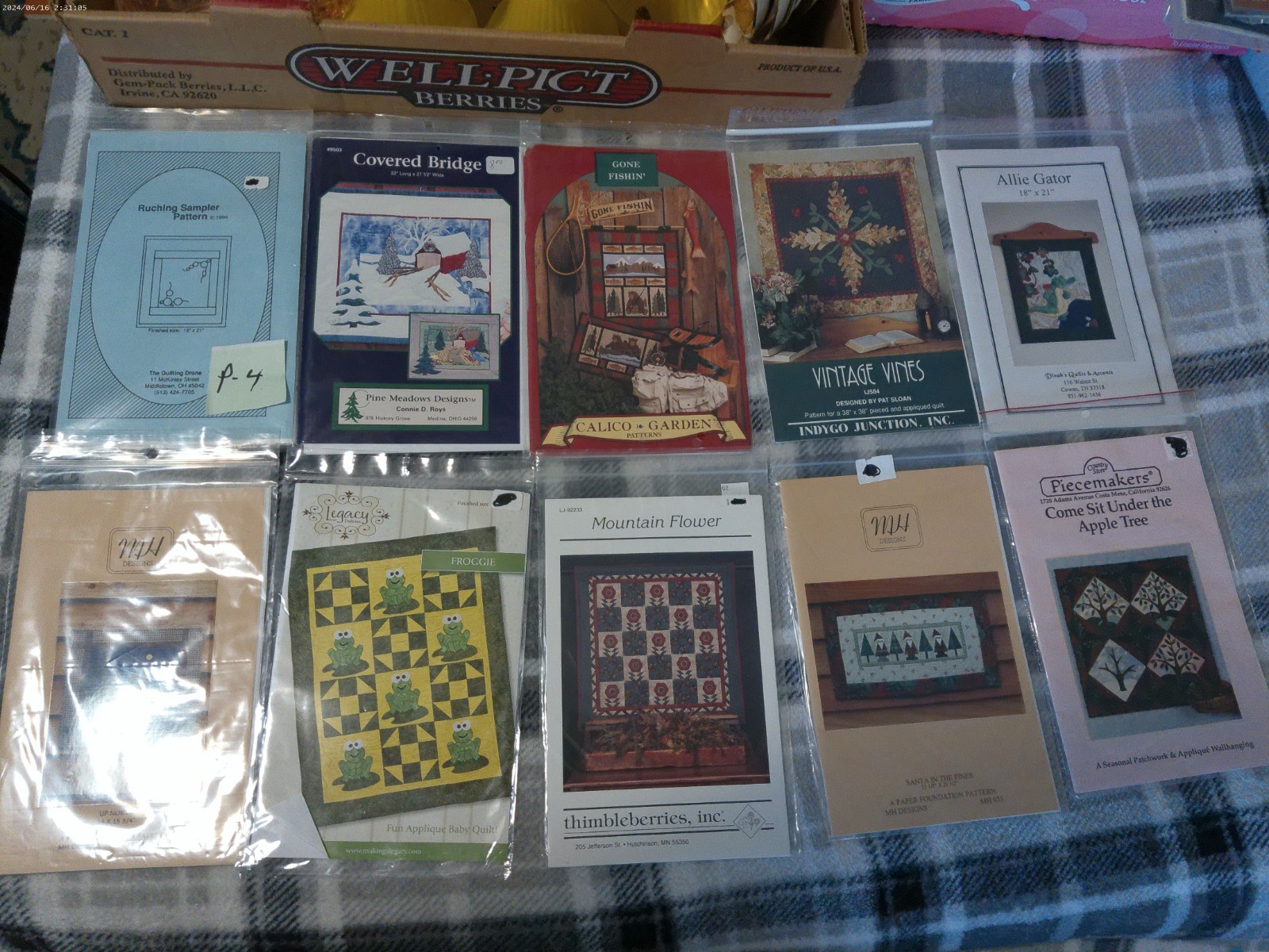 10 Quilt Patterns-mix of makers, themes & sizes Nice collection of Patterns  P4