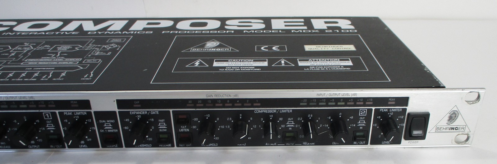 Behringer Composer MDX 2100 Dual Channel Dynamic Processor Compressor