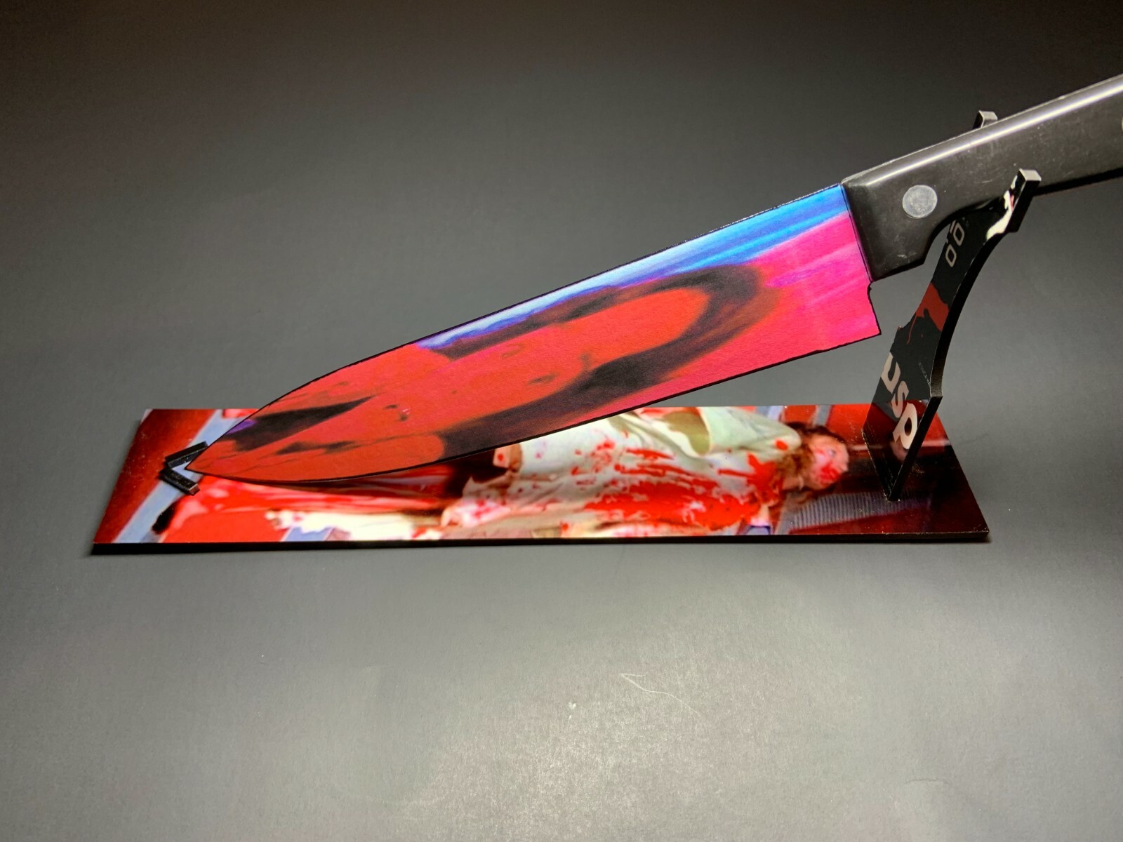 Suspiria 1977 Kitchen Knife With Sublimated Stand