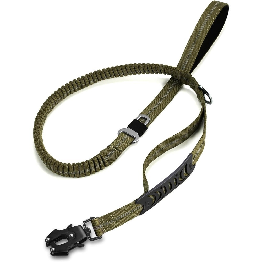 Heavy Duty Dog Leash with 2 Padded Handles & Advanced Easy Metal Clip, 4-6FT