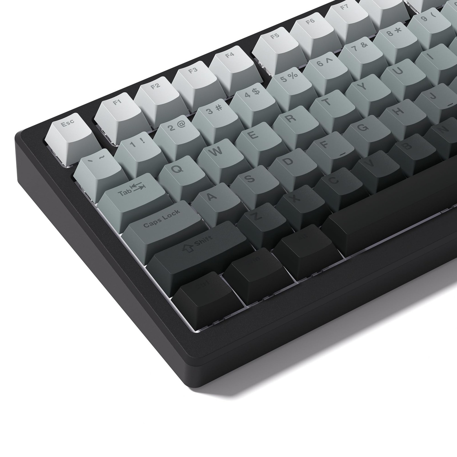 PBT Key caps, Double Shot Shine Through Custom Keycaps, Gradient Keycaps Cher...