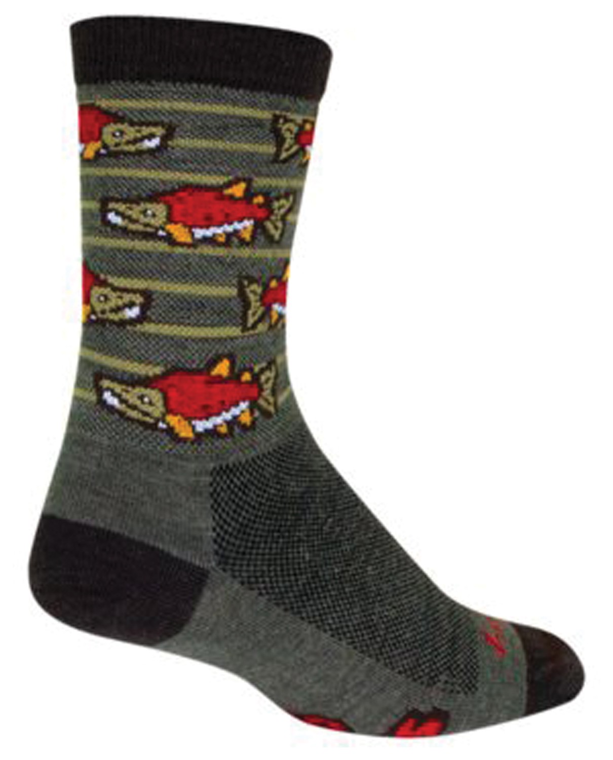 SOCKGUY Wool Socks Crew Socks XL Gray