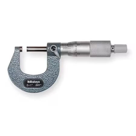 Mitutoyo 103-259 Micrometer, 0 To 1", 0.001, Ratchet