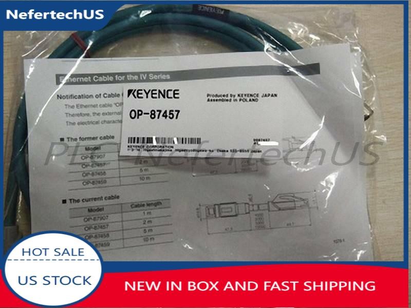 NEW Keyence OP-87457 Vision Sensor Ethernet cable 2 m for IV Series