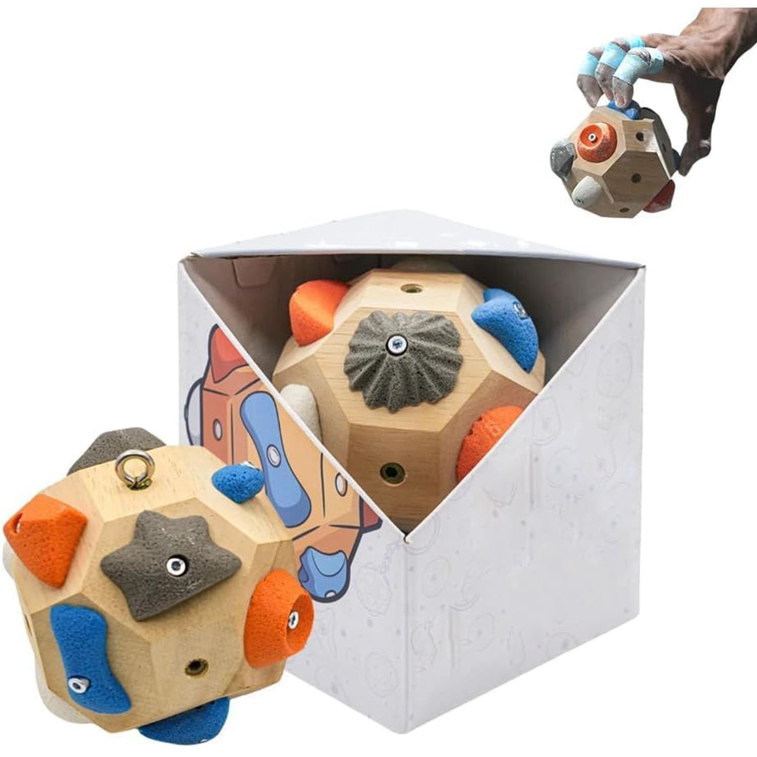 Handcrafted Boulder Block - Build Strength and Precision, Rock Climbers Gift ...