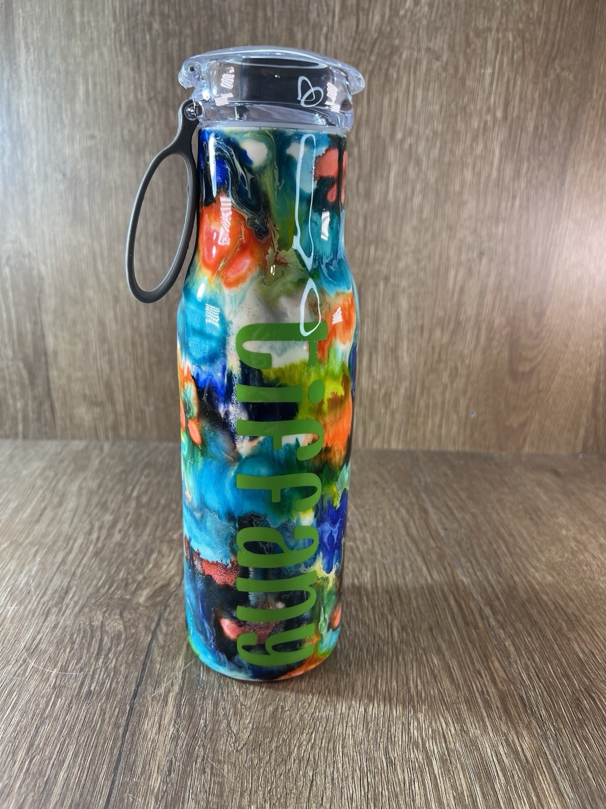 New Stainless Steel Bottle W/ Strap, Custom Made “Tiffany”