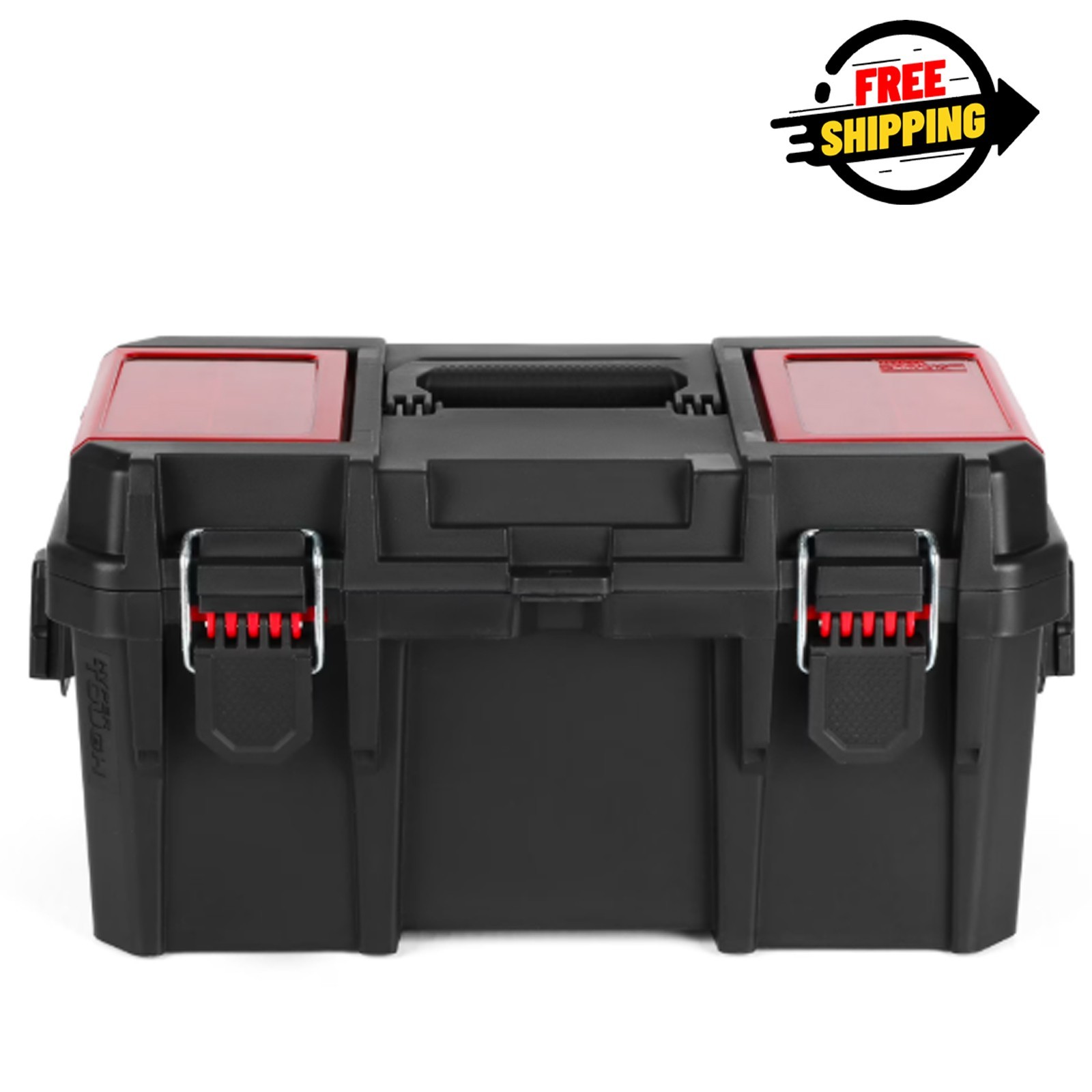 Hyper Tough 16-Inch Toolbox – Heavy-Duty Resin Storage with Padlock Security