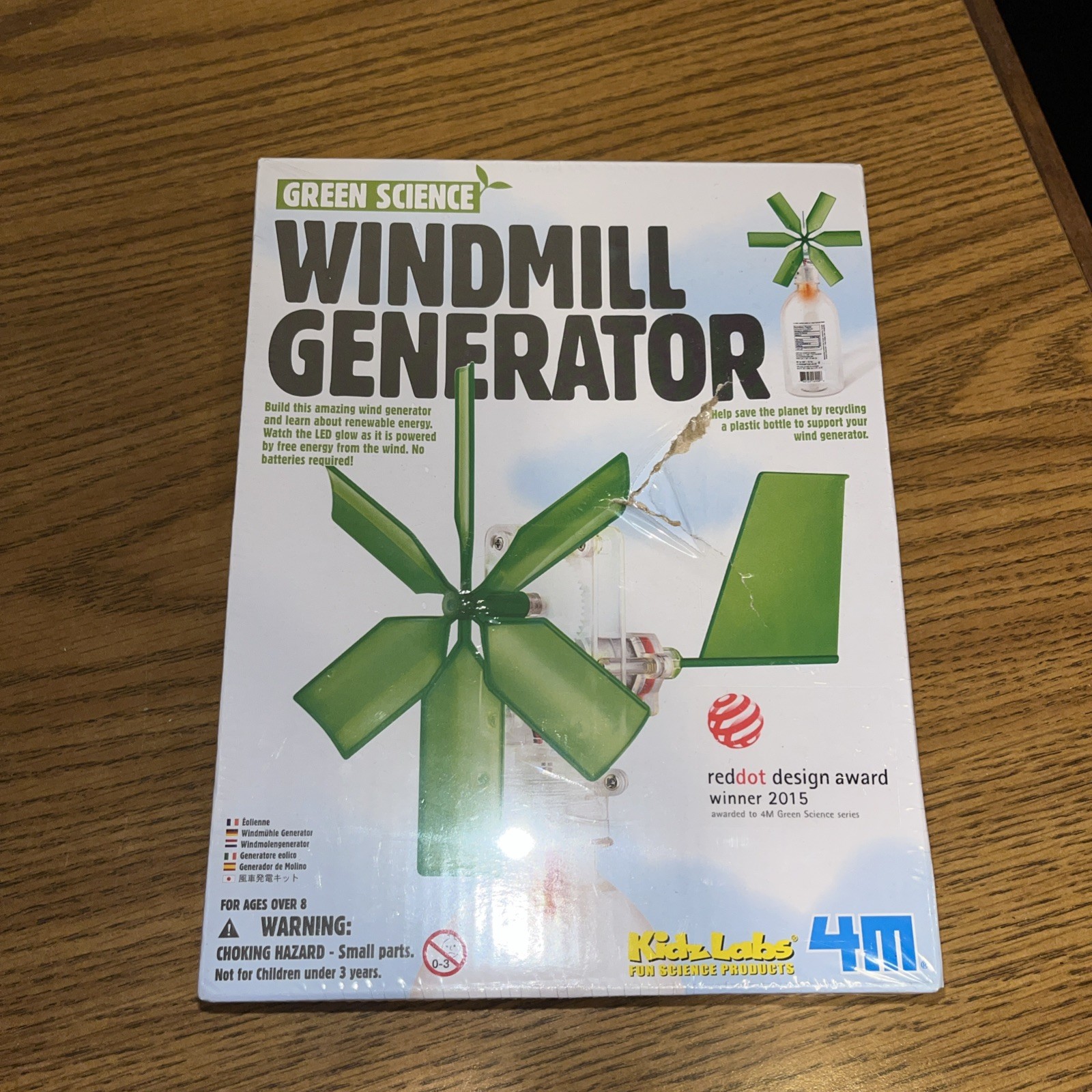 Windmill Generator GreenScience Science Project Kit Kids  New Sealed Damaged Box