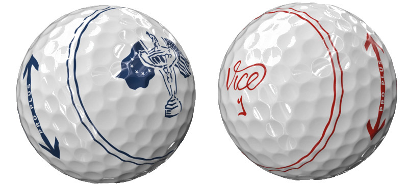 Vice Golf Pro Plus TRACER NYC Balls - 2 Balls - One of Each - Europe & USA
