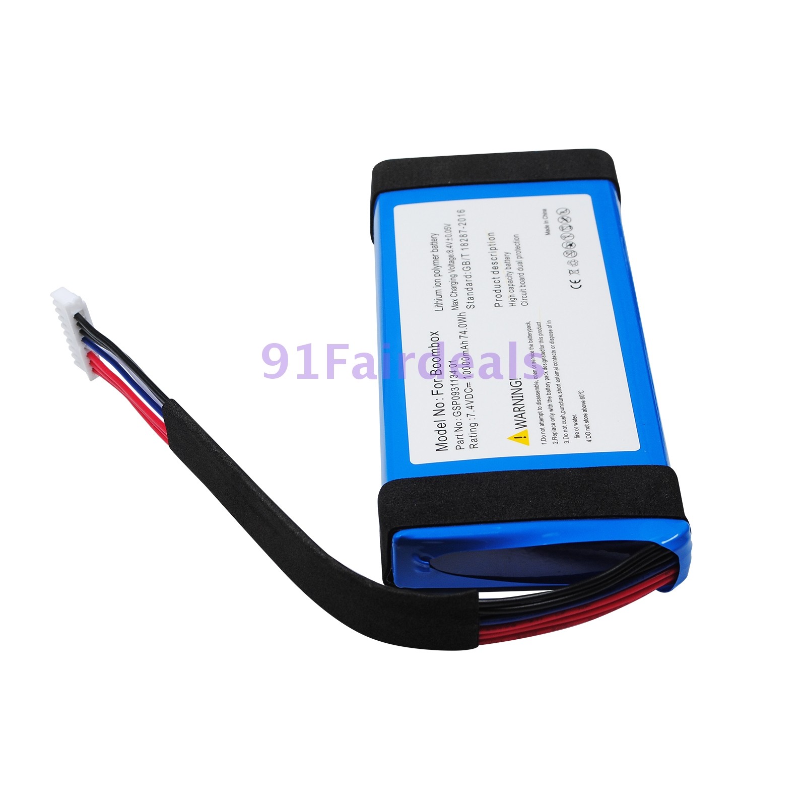 GSP0931134 01 Battery for JBL Boombox 1 Bluetooth Speaker 10000mAh Replacement