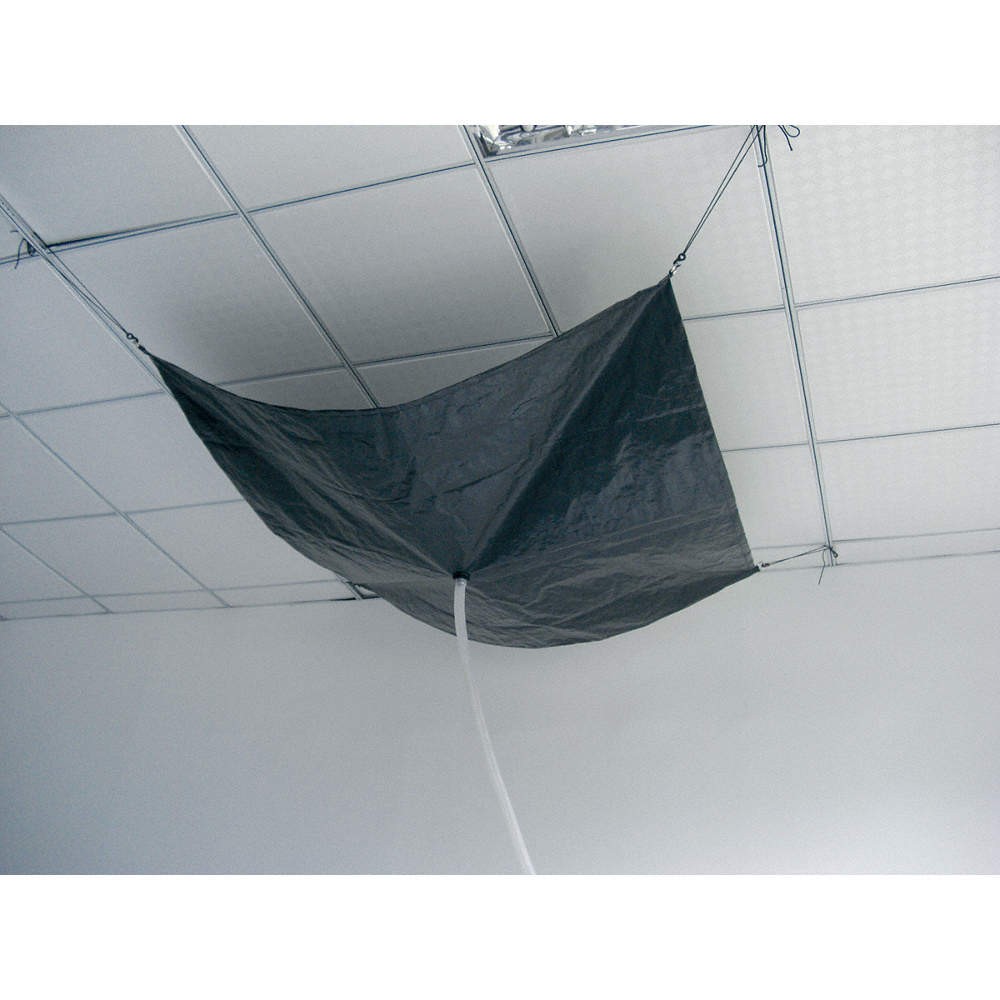 GRAINGER APPROVED 10C883 Roof Leak Diverter,7 x 7 ft,Polyethylene 10C883