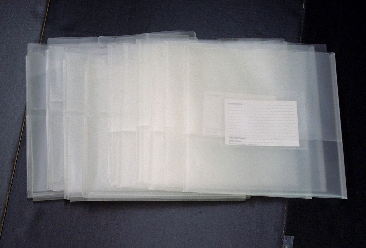 PREOWNED CREATIVE MEMORIES LOT OF 10 POLY TABBED STORAGE PALLET PAGE POCKETS
