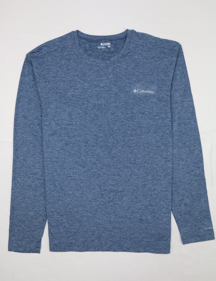 Columbia Men's Omni Shade Lakefront Trail II Long Sleeve Shirt Blue Sz M ,L ,XXL