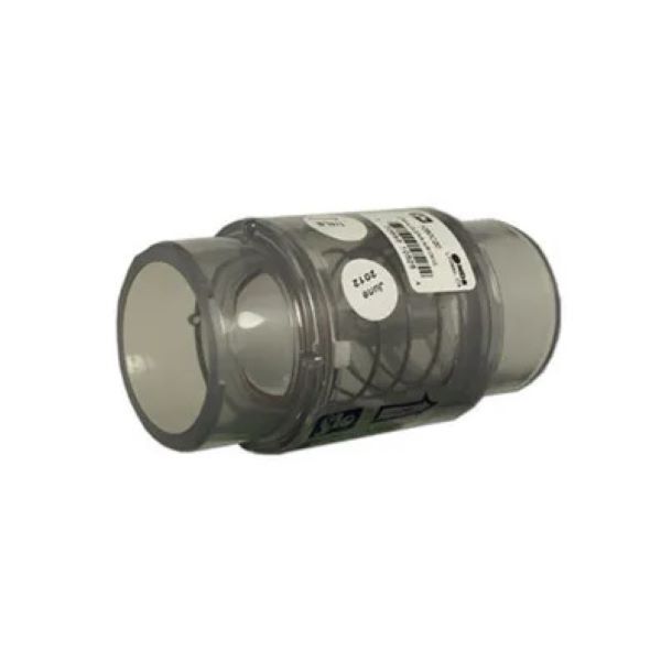 1050-C20 Flo Control Air Blower Clear Check Valve 1/4 lb Spring 1.5" S x 2" Spg