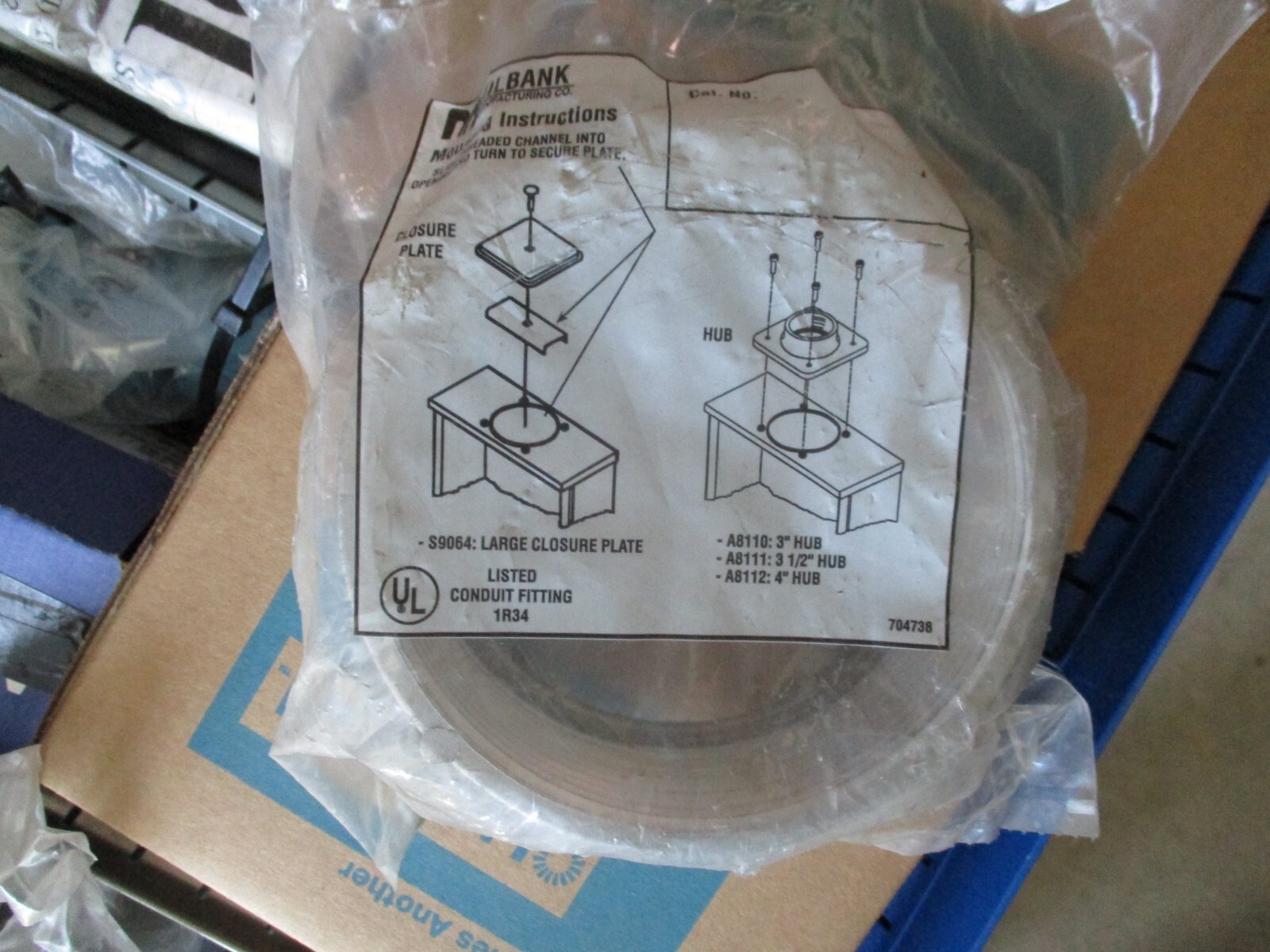 Milbank Manufacturing Co A8112 4" Alum Meter Socket Hub 4 available, 2" avail