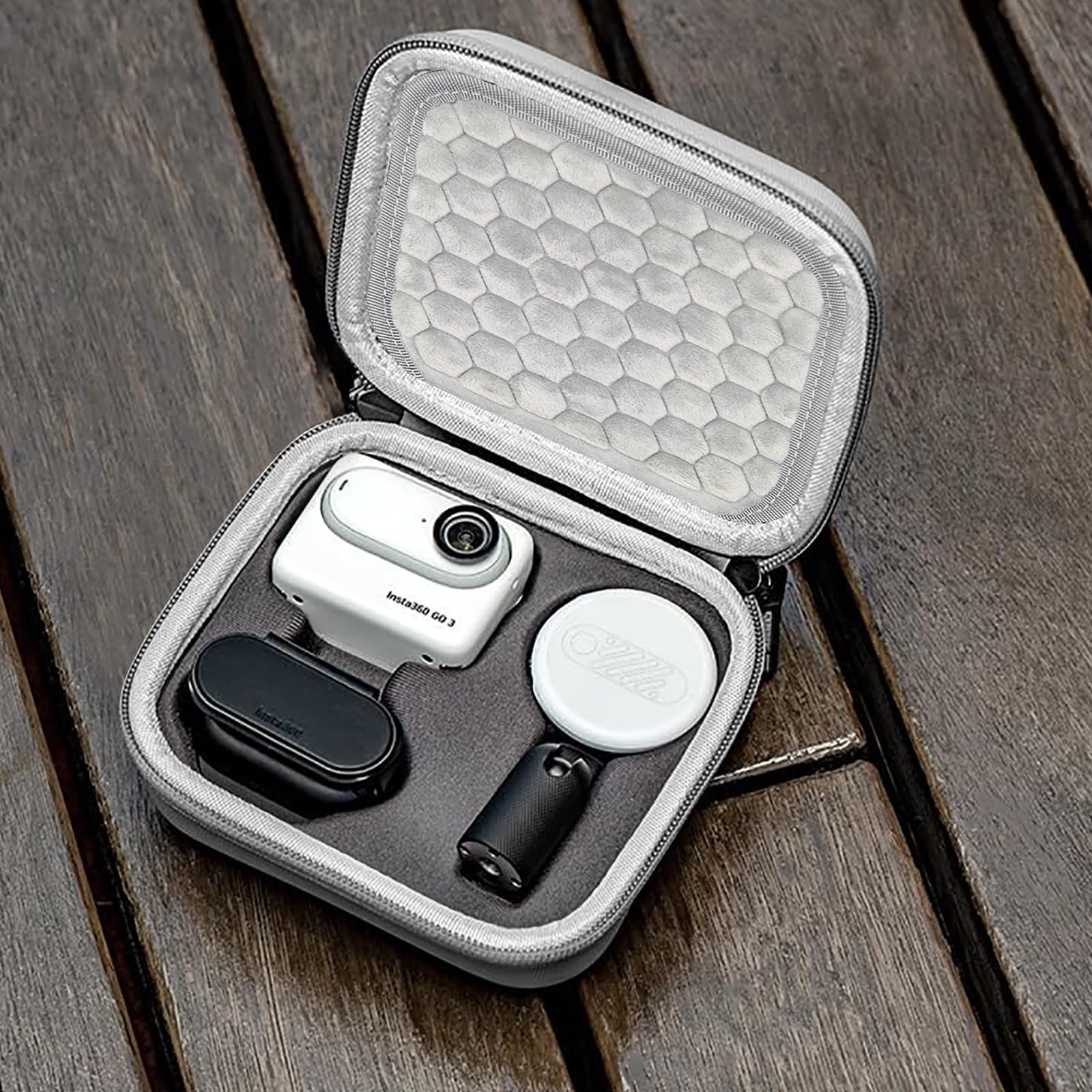 White Protective Carrying Case for Insta360 GO 3S GO 3 Action Camera