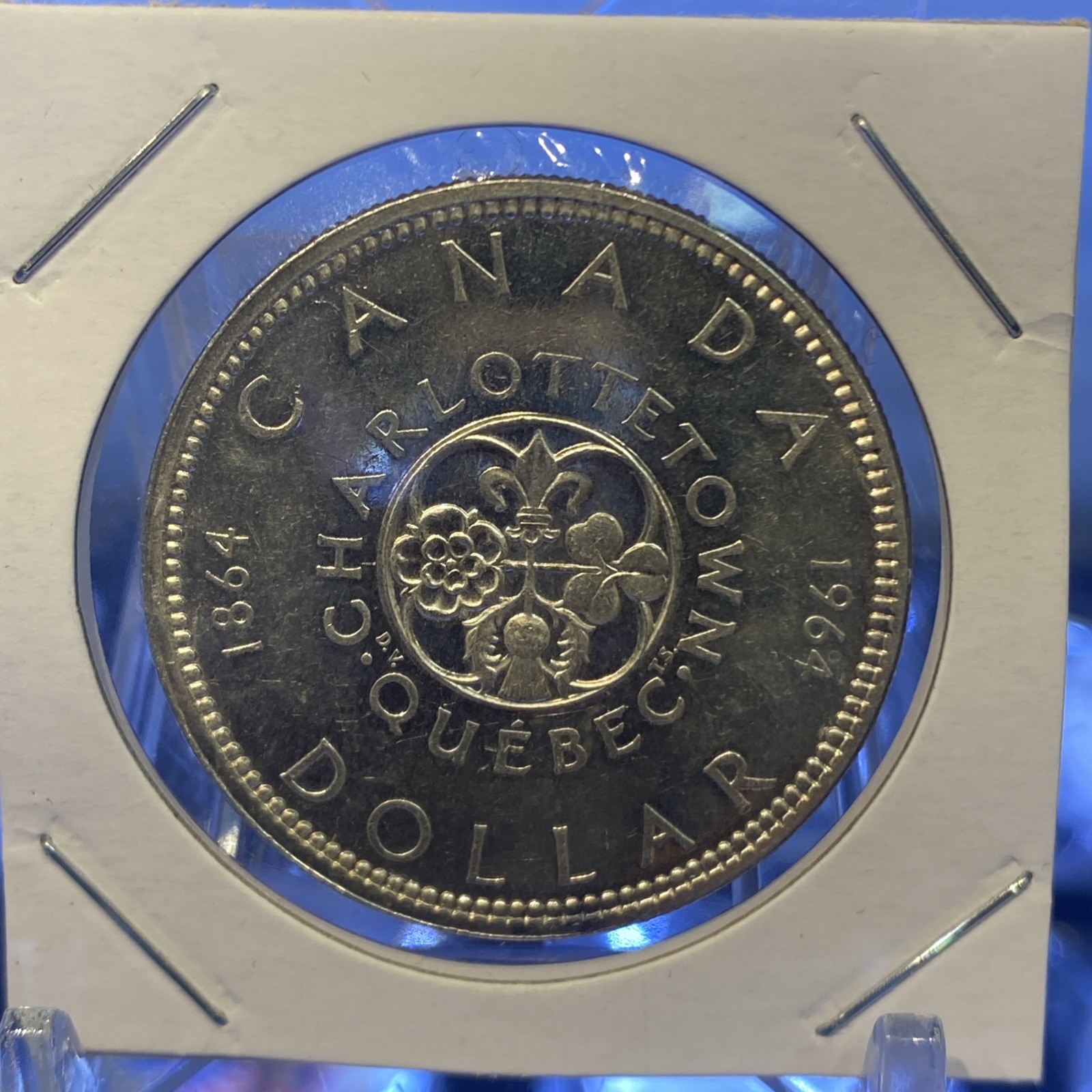 1964 Canada Silver Dollar, Charlottetown 100 Years