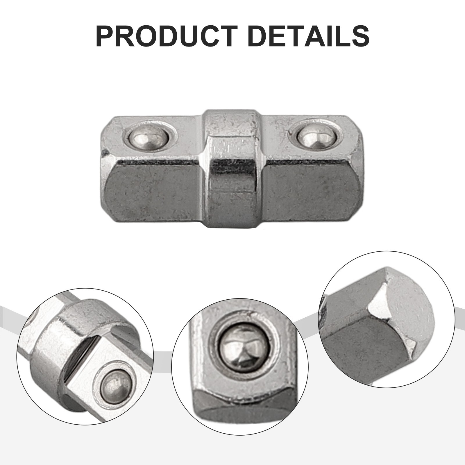 3/8 Double Head Hex Socket Wrench Adapter Extension Rod Driver Conversion Tool
