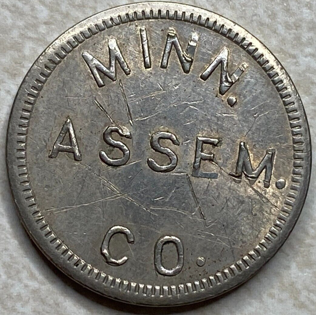 Minnesota Assembly Assem. Co MN Minn Slot Game Play Arcade Token T7253