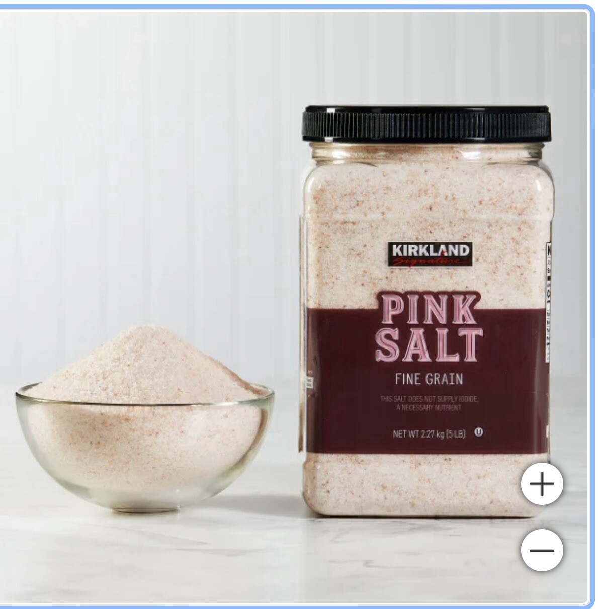 Kirkland Signature, Pink Salt, Fine Grain, 5 lbs