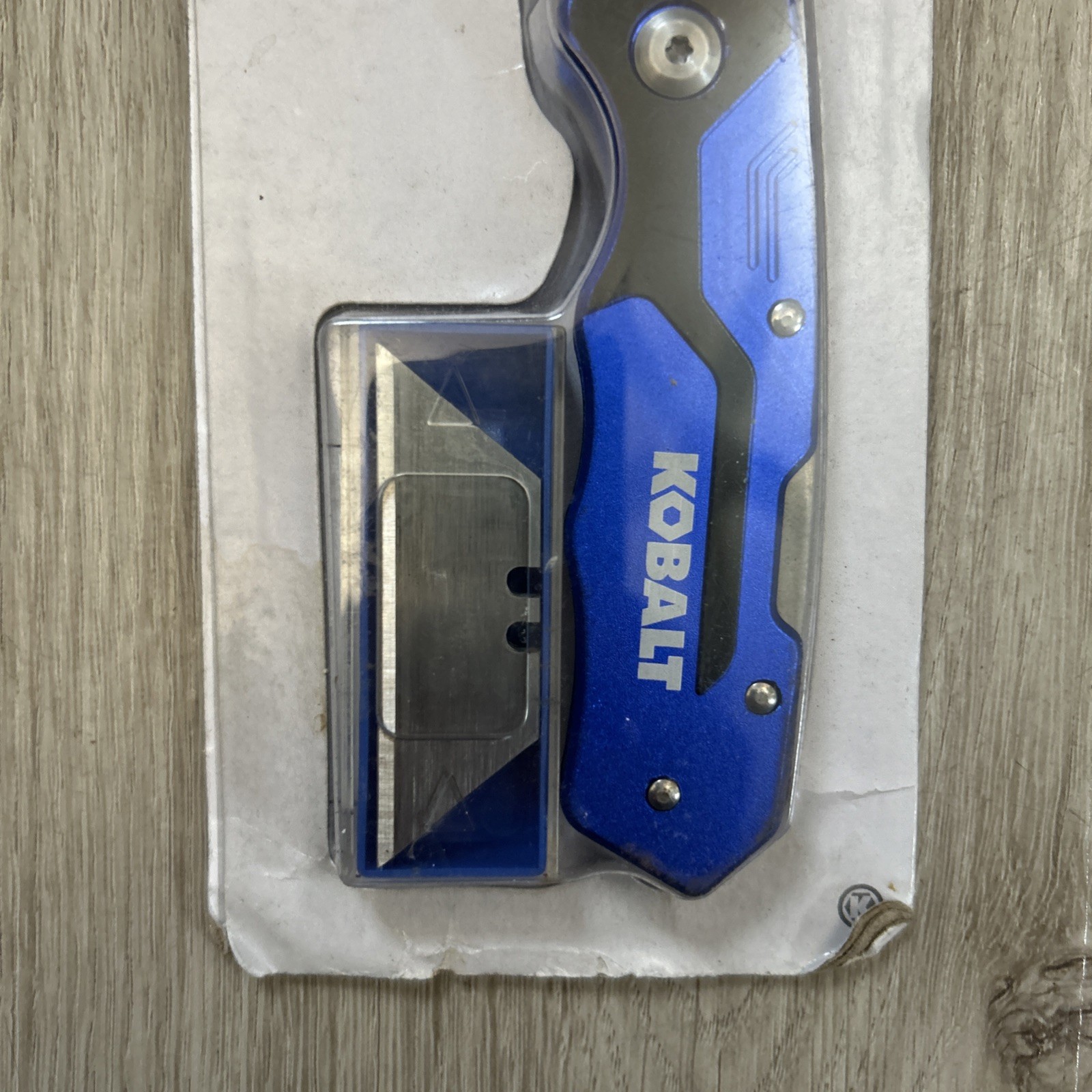 Kobalt Utility Knife 18mm 11-Blade Folding Lockback 55905 With Storage Case NEW