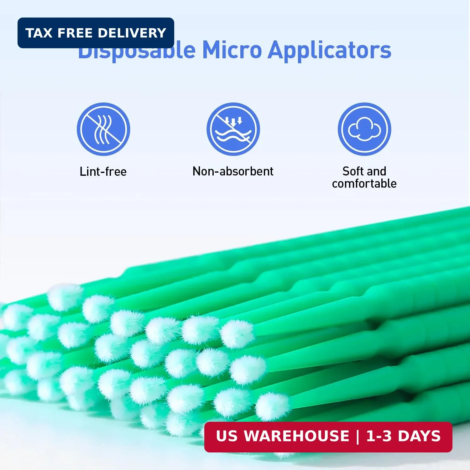 JMU 400pcs Dental Micro Applicators Brushes Fine, Disposable Microswabs