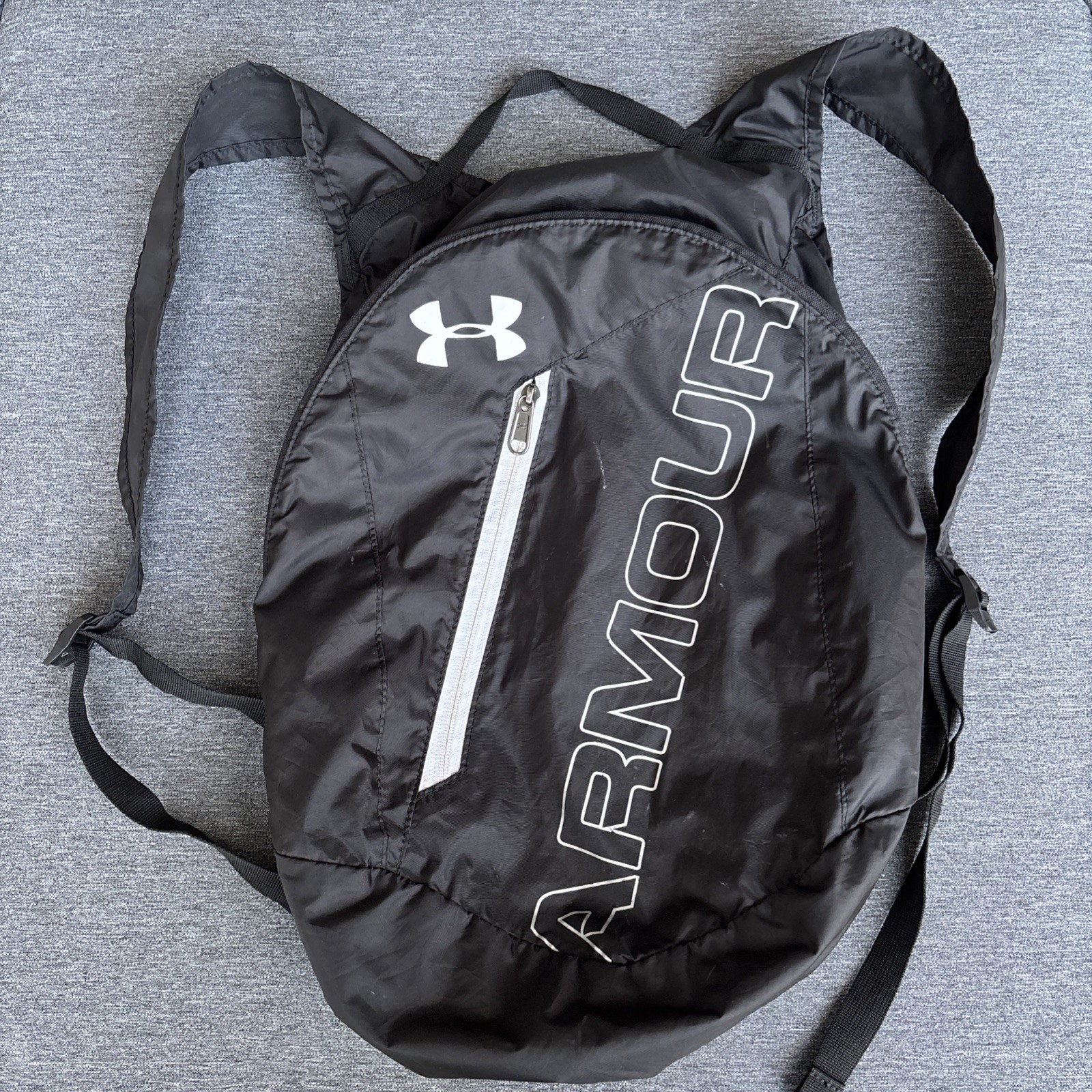 Under Armour Adaptable Packable Backpack Lightweight Zip Black Water Repellant