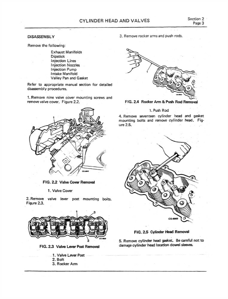 1983 1984 1985 1986 1987 Ford 6.9L Diesel Engine Shop Service Repair Manual Book