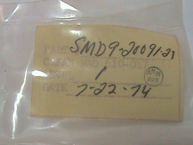 NASA Quick Disconnect SMD9-20091-21 Propulsion Spare NOS OR-2 10055000 965-K-18
