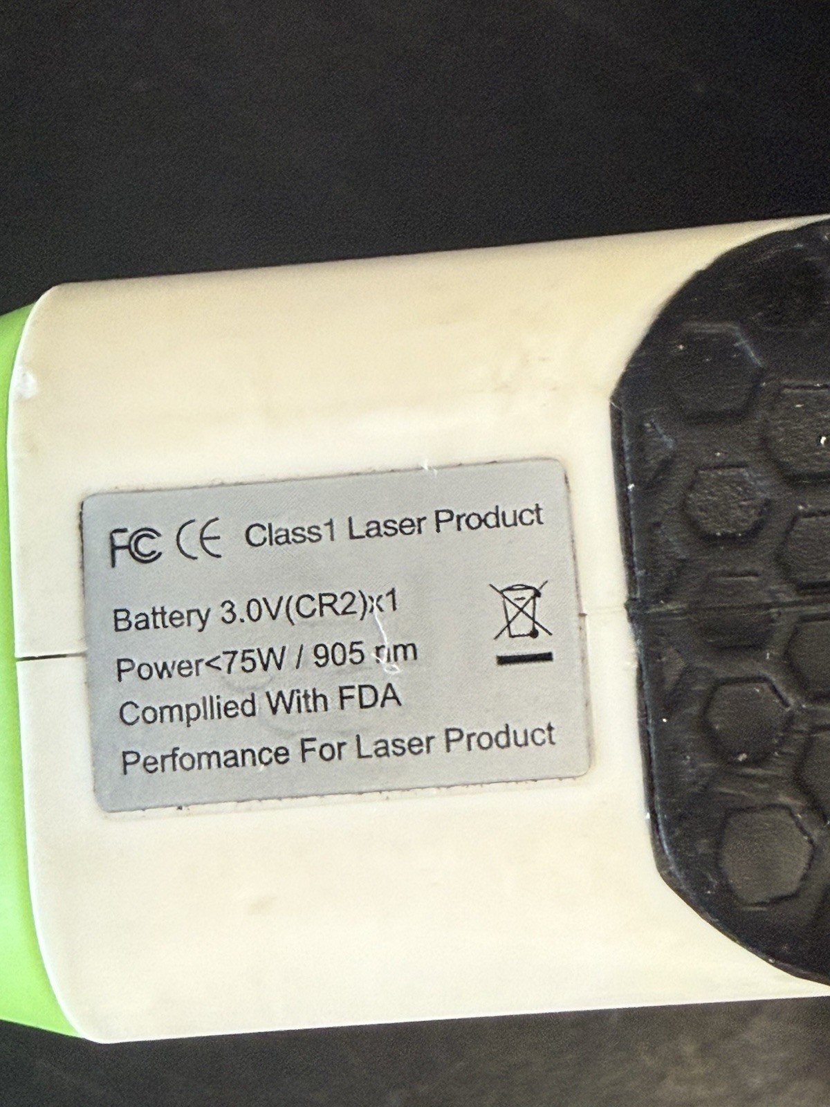 Precision Pro Nexus White/Green Rangefinder. Works Fine