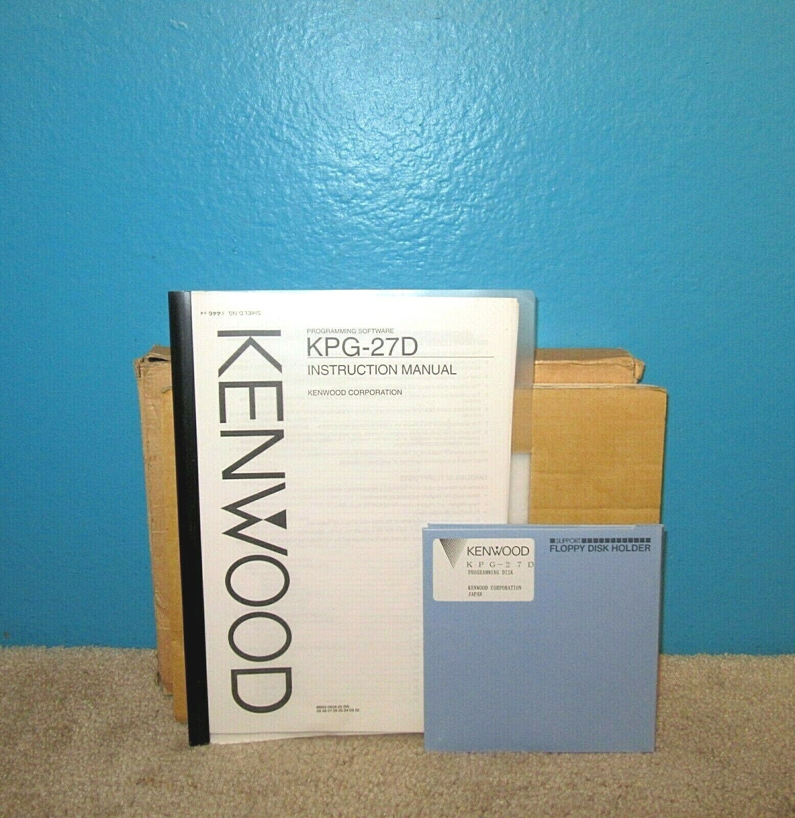 Original Kenwood KPG-27D Programming Disk & Manual w/ Original Box