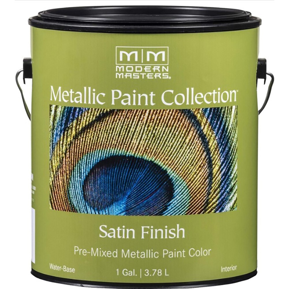 Modern Masters ME708GAL Satin Metallic Paint Nickel gal