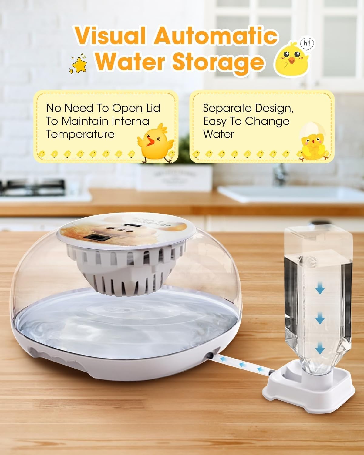 Incubators for Hatching Eggs, Chicken Waterer Cups, Automatic Egg Turner Hold...