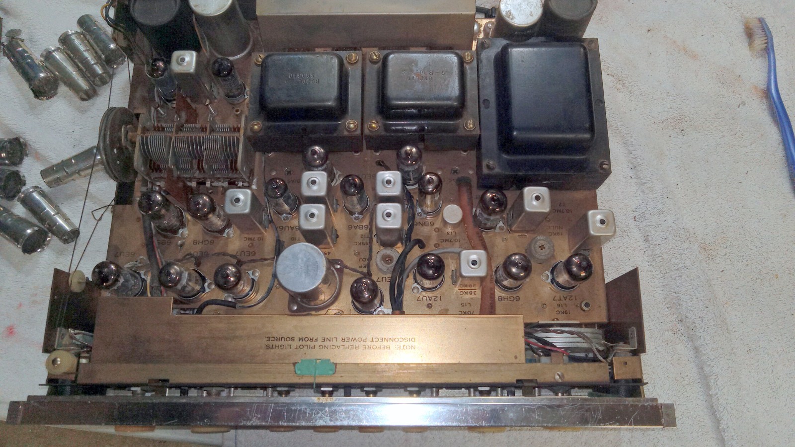Sherwood S-7700 II Stereo Tube Amplifier AM FM Tuner Works Sounds Nice