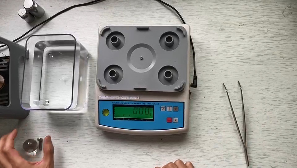 Density Meter Solid Densimeter Testing Instrument With LCD Display 0.01 to 300g