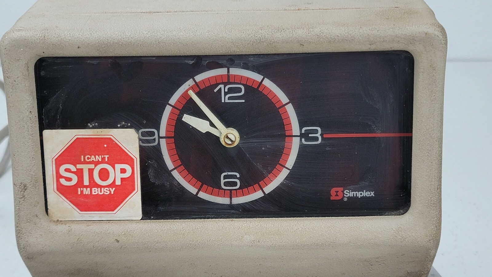 Simplex Manual Commercial Time & Date Recorder Clock Punch Timeclock JCP1R3