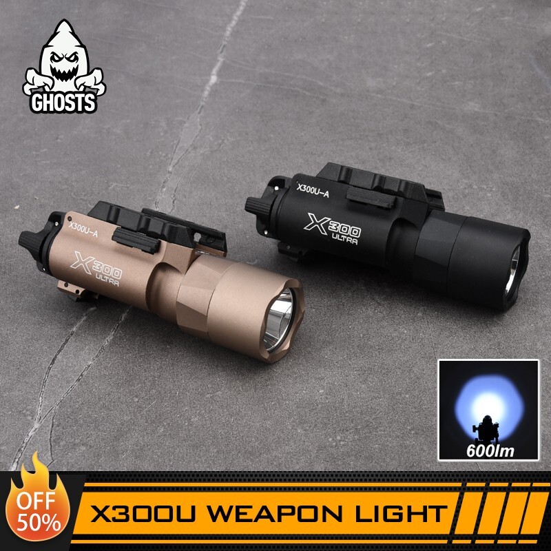WADSN Tactical X300U Weapon LAMP 600LM Airsoft Pistol Hanging LED Flashlight